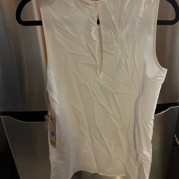 NwT Go silk crème sleeveless washable silk top small - Picture 6 of 6